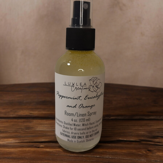 Linen Spray - Peppermint, Eucalyptus and Orange Essential Oil blend